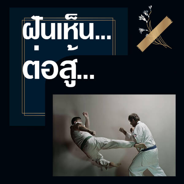 แทงหวย 24 ชั่วโมง ทำนายฝันเห็นต่อสู้