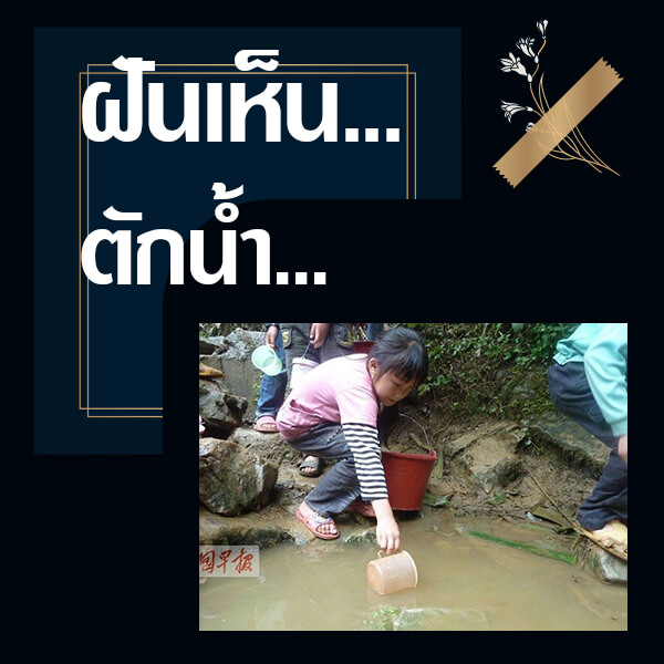 เลขเด็ดvip ทำนายฝันเห็นตักน้ำ