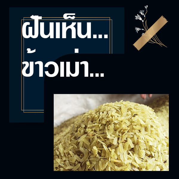 เว็บหวย ทำนายฝันเห็นข้าวเม่า
