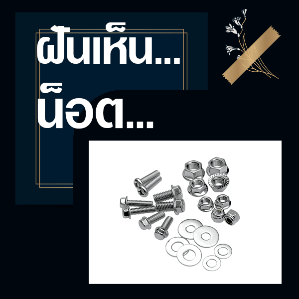 แทงหวย ทำนายฝันเห็นน็อต